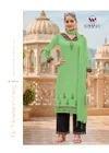 Noor By Woodee Rayon Kurti With Bottom Dupatta
